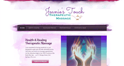 Desktop Screenshot of jeaniestouch.com